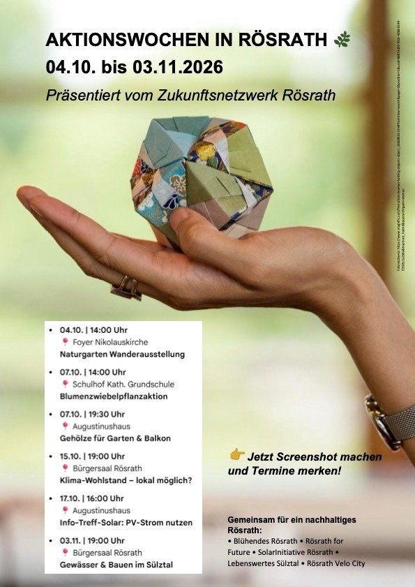 Aktionswochen in Rösrath vom 4.10. bis 30.11.2026